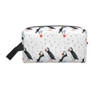 Uccelli delle pulcinelle di mare, Borsa per il trucco Borsa per cosmetici Borsa da viaggio portatile da viaggio Borsa per trucco Organizer