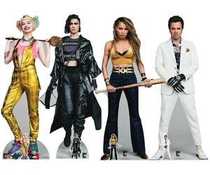 Uccelli Di Preda Ufficiale Cartone Ritaglio Set 4 Con Harley Quinn & Cacciatrice