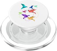 Uccelli divertenti di origami Uccello pieghevole pieghevole PopSockets PopGrip per MagSafe