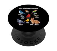 Uccelli divertenti Identificazione Birdwatcher Come identificare gli uccelli PopSockets PopGrip Adesivo