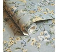 Uccelli da Parati - Pavone Gufi Gru Airone Floreale Glitter Metallico Natura