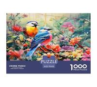 Uccelli e fiori Puzzles IntRattetetototenimento Creativo 1000 Elementi Giochi Botanical uccello Scenes Puzzle Relax Decora La Casa Giochi-rompicapo Per Adulti E Bambini 70x50cm/1000pcs