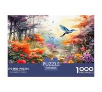 Uccelli e fiori Puzzles IntRattetetototenimento Creativo 1000 Pezzi Classici Botanical uccello Scenes Puzzle Decorazione Perfetta Giochi-rompicapo Per Adulti E Bambini 38x26cm/1000pcs