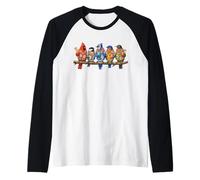 Uccelli Estivi hawaiani sul Ramo di Un Albero Birdwatching Birdwatching Maglia con Maniche Raglan