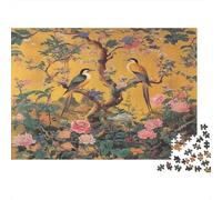 uccelli nel giardino Puzzles 1000 Pezzi In Incastro Perfetto, Un Gioco Di Puzzle Per Enigma Per Lo Stress Relief, Ideale Per Per La Decompressione E La Decorazione Delle Pareti