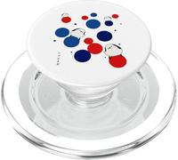 Uccelli selvatici giapponesi, Rosso, Blu, Punto, Rotondo, Pois, Kansai, Evento, Famiglia, Abbinamento PopSockets PopGrip per MagSafe