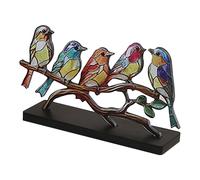 Uccelli sul ramo Ornamento da tavolo Desktop Vivid Bird Sculpture Bird Figure