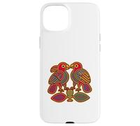 Uccelli tribali colorati Guna Mola Art Design tradizionale Custodia per iPhone 15 Plus