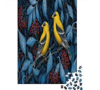 Uccellino giallo, gelso selvatico rosso1000 Pezzi Impossibili Per Adulti, Giochi, Regali, Sfide Per Bambini70x50cm/1000pcs