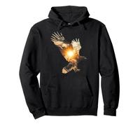 Uccello Aquila Foresta Alba libertà Outdoor Felpa con Cappuccio