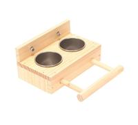 Uccello Arrampicata Trespolo Pappagalli Gabbia Giocattolo Pappa Coppa Montante