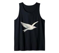 Uccello Bianco in Volo Simbolo Pace libertà Minimalista Canotta