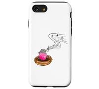 Uccello canto nel nido di uccelli note musicali pettirosso bird watching Custodia per iPhone SE (2020) / 7 / 8