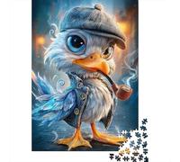 Uccello Cartoon Detective Puzzle 1000 Pezzi Carta per Adulti Illustrazione Creativa Gioco di Puzzle 1000 Pezzi Famiglia Relax Decorazione Regalo 38x26cm/1000pcs