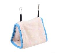 Uccello da appendere in peluche per il nido invernale caldo gabbia letto | Materiale morbido in pile, design da appendere per gabbie, ventilazione su entrambi i lati, vestibilità compatta per