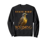 Uccello del Territorio del Wyoming The Western Meadowlark Felpa