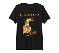 Uccello del Territorio delle Hawaii L'oca Hawaiana Maglietta Premium