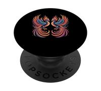 Uccello della fenice rossa Phoenix Rising Firebird Phoenix Phoenix PopSockets PopGrip Adesivo