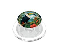 Uccello della giungla Art Nouveau Tucano tropicale PopSockets PopGrip per MagSafe