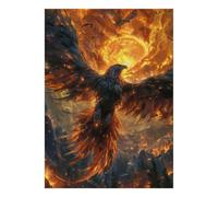 Uccello di Fuoco Puzzle Mini 1000 Pezzi per Adulti | 70 x 50 cm cartone, decorazione per la casa, taglio preciso, regalo di compleanno, relax