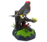 Uccello elettronico simulato - portapenne Sonoro giocattolo per bambini - animale domestico decorativo mobile per soggiorno camera da letto cucina bambini adulti decorazione Natale