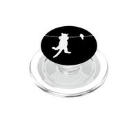 Uccello gatto su un filo peggiore nemici amici silhouette PopSockets PopGrip per MagSafe