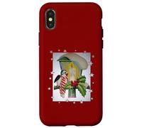 Uccello Invernale Seduto In Font Di Una Lanterna Di Natale Custodia per iPhone X/XS