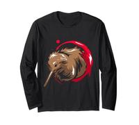 Uccello Kiwi Aotearoa - Fauna Nativa Nuova Zelanda NZ Maglia a Manica