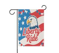uccello Liberty Ride Blu Rosso bandiere all'aperto banner bandiere banner per esterno per la decorazione del cortile 12x18 doppia faccia