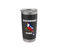 Uccello nazionale Tocororo Cuba Bicchiere termico in acciaio inox doppia parete