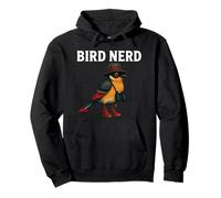 Uccello Nerd Carino Birdwatcher Natura Amante Binocolo Umorismo Arte Felpa con Cappuccio