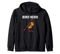 Uccello Nerd Carino Birdwatcher Natura Amante Binocolo Umorismo Arte Felpa con Cappuccio