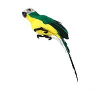 Uccello pappagallo artificiale per ornamenti unici per la casa e il giardino, ideale per varie decorazioni per eventi, 25 cm (verde)