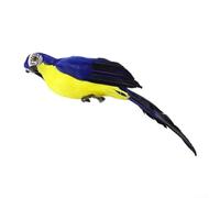 Uccello pappagallo artificiale per una decorazione accattivante per la casa e il giardino, perfetto per varie esposizioni, 25 cm (blu)