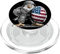 Uccello rapace militare cerca amanti patriottici PopSockets PopGrip per MagSafe