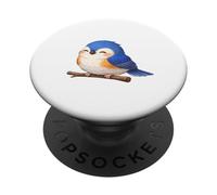 Uccello raro Bluetail sul fianco rosso carino PopSockets PopGrip Adesivo