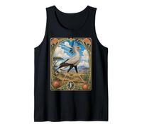 Uccello segretario Africano Art Nouveau Wildlife Bird Canotta
