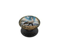 Uccello segretario africano Art Nouveau Wildlife Bird PopSockets PopGrip Adesivo