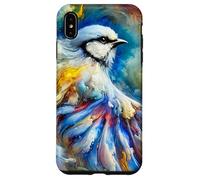 Uccello volante vibrante Surreale Galaxy Cosmos Bird Custodia per iPhone XS Max