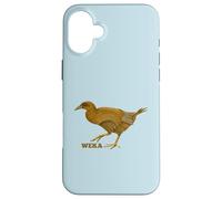 Uccello Weka Nuova Zelanda uccello NZ nativo senza volo Custodia per iPhone 16 Plus