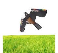 Uccelo spaventatore Volare Aquilone - Aquilone per bambini con motivo a falco | Ucelo Falco Volare Aquilone | Aquilone falco spaventapasseri per uccelli riflettente con piume per Protezione Orti