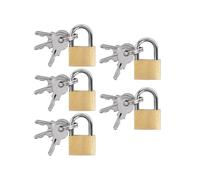 UCEC - 5 mini lucchetti con chiave, lucchetto per bagagli e catene