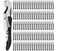 UCEHIPAW Confezione da 110 cavatappi da cameriere, cerniere resistenti, tutto in uno, strumenti a doppia cerniera per baristi, server, sommelier