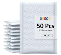 Ucgou # 0 15,2 x 22,9 cm impermeabile buste bianche DOT Poly Bubble Mailers confezione da pezzi buste imbottite Boutique Custom buste spedizione sacchetti