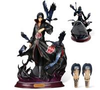 Uchiha Itachi Action Figure, 29cm Uchiha Itachi Figurine, Anime Naruto Raven Uchiwa Itachi Action Figure, Adatto per collezioni e regali di compleanno per i fan di Uchiha Itachi