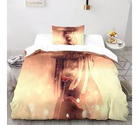 Uchiha Itachi Naruto Da Letto Per Con Stampa 3D, Anime Copripiumino Stampa 3D Con Cerniera, Incluso Morbida Microfibra Copripiumino E Federe, Da Letto Per Ragazzi E Ragazze Single(135x200cm)