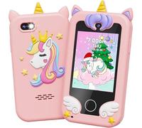 UCIDCI Giocattoli per smartphone per bambini dai 3 anni in su, giocattoli per telefoni con giochi di apprendimento, giocattoli da viaggio con lettore musicale MP3 per Natale, regali di compleanno