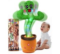 Ucikik Cactus parlante danzante per bambini, cactus cantante con 120 canzoni+danza+registrazione+LED, imitazione registrazione cactus giocattoli regalo per bambini 0-6 6-12 mesi (style7)