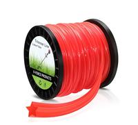 UCINNOVATE 095 - Corda per mangiatore di erbacce, 100 m, a forma di pentagramma, resistente, in nylon su 5 lati, 2,4 mm x 100 m, per la riparazione del prato, il taglio dei bordi, la falciatura delle