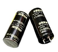 UCJTPCVI Condensatore elettrolitico Audio 2 Pezzi 71V 6800UF 25X55mm